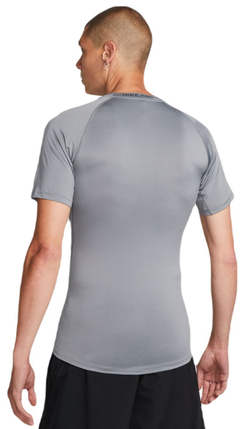 Компрессионка  Nike Pro Dri-FIT Tight Short-Sleeve фитнес Top - серый