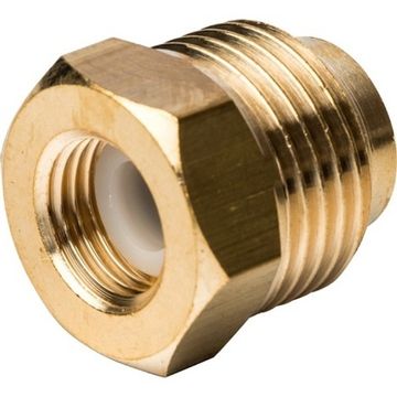 Термоманометр аксиальный Stout 1/2", 10 бар, +120°С, 80 мм с запорным клапаном (SIM-0005-801015)