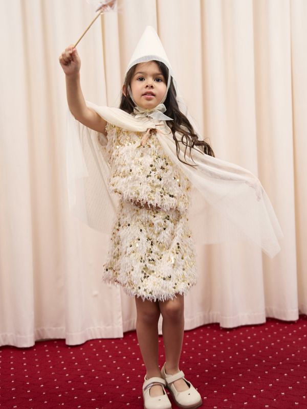 Юбка с перьями 