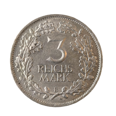 Монета 3 рейхсмарки Германия 1925 год