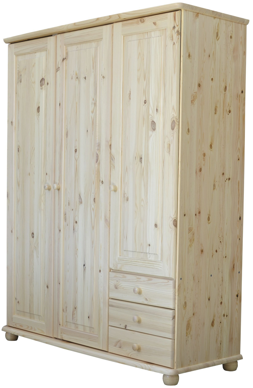 Шкаф распашной Фалко 3 двери деревянный, лак