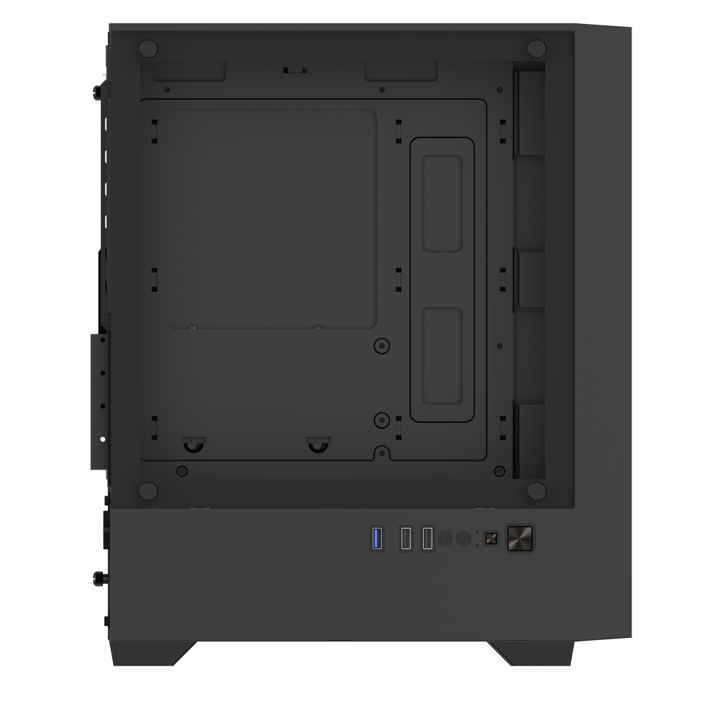 Корпус BaseTech eXtreme GFX-06, БП:700W, mATX, чёрный, 4xFRGB FAN, 2xUSB2, 1xUSB3, бок: закалённое стекло (BT-GFX-06-MESH-4F-RGB-700W)