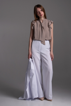 Брюки женские 3393ВЕБ, белый #513Бел023393ВЕБ