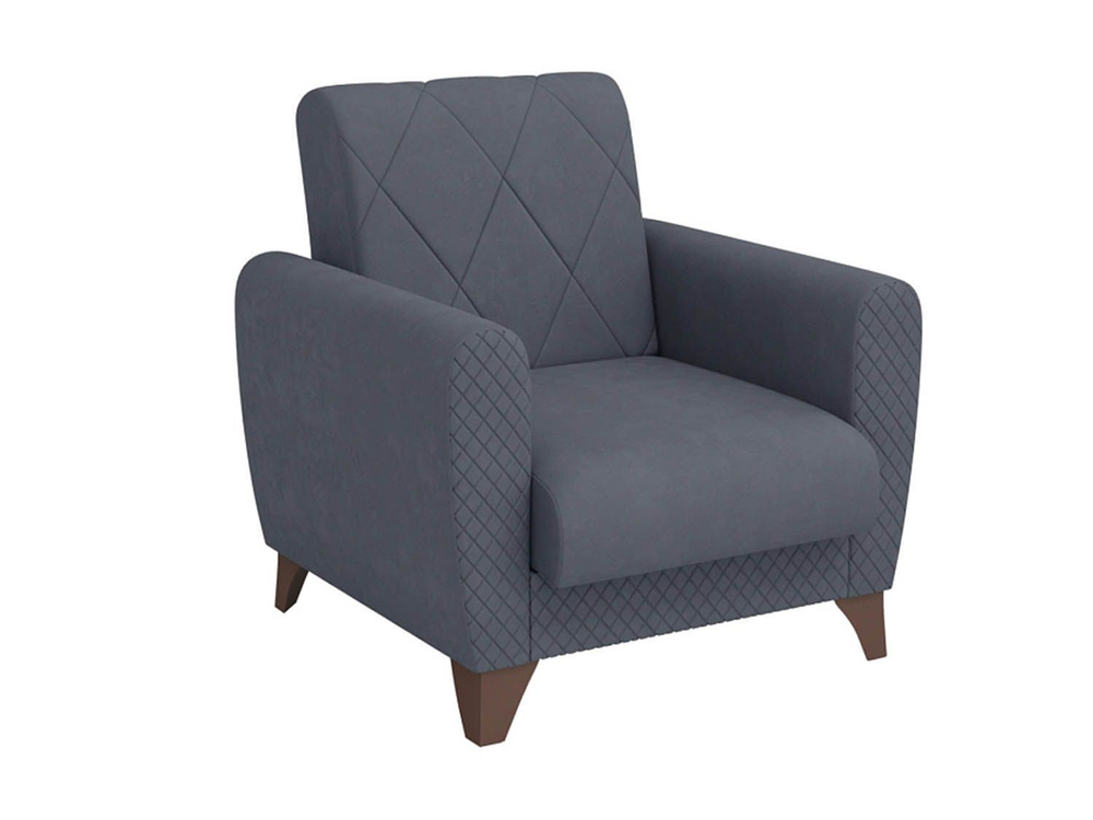 Кресло для отдыха Эдвин велюр прага дым