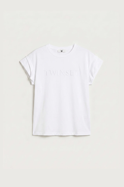 TWINSET Футболка с фирменным лого
