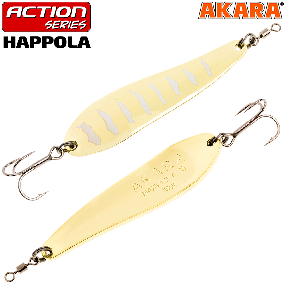 Блесна колебалка Akara Action Series Happola 70 18 гр. AB67