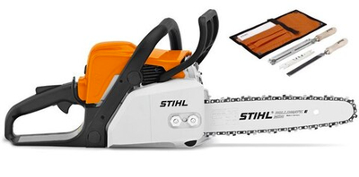 Бензопила STIHL MS 180 (1,5кВт. 35см. 63PMC3 50 3.9кг) + Набор заточной 4,0 мм
