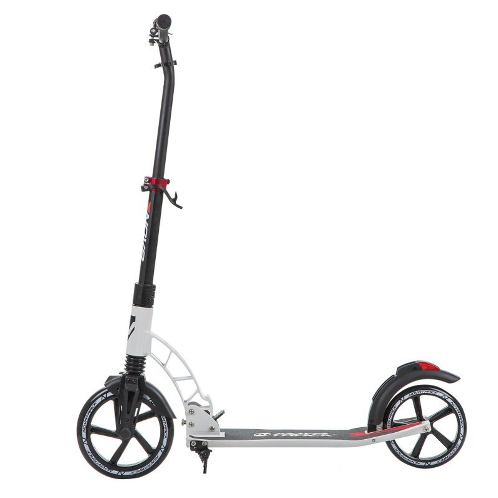 Самокат для детей  NOVATRACK DEFT, 230/200 мм, с фиксатором склад. рукоятей, черно-белый