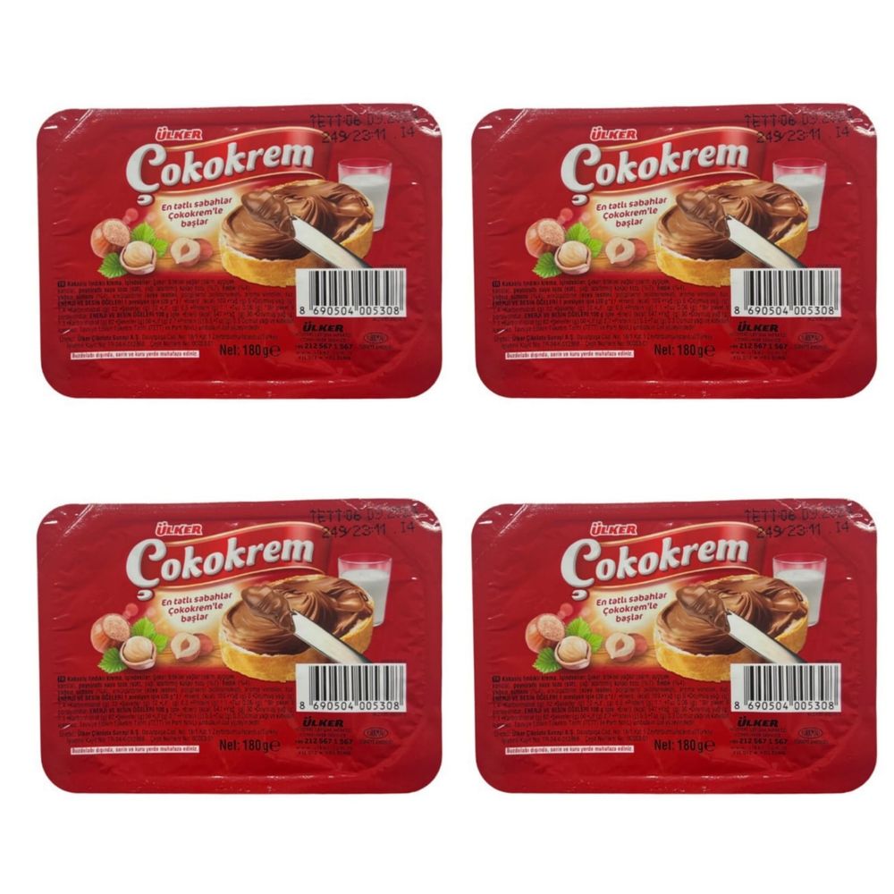 Ulker Паста шоколадно-ореховая Cokokrem 180 г, 4 шт