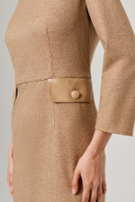 51597 Платье женское (кофейно-бежевый)