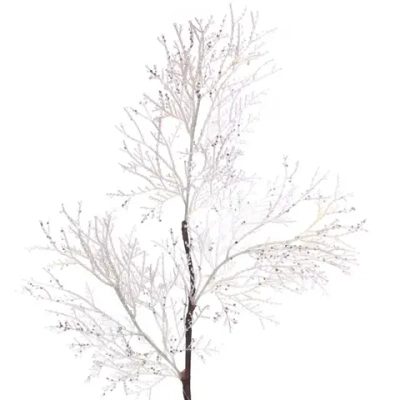 Ветка декоративная «Симфония леса» 80 см, Белый