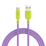 Кабель для мобильных устройств Bright Micro USB 1м быстрая зарядка 3А, QC, PD, 20W силикон