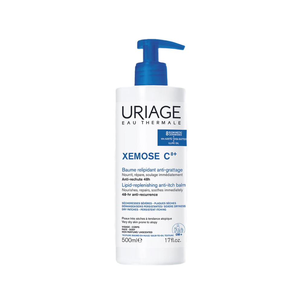 Uriage Xemose C8+ Anti-Itch Soothing Oil Balm Бальзам липидовостанавливающий, 500 мл