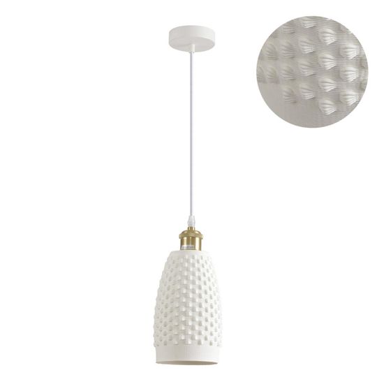 8350/1B SUSPENTIONI LN26 373 белый, металл/керамика Подвес E27 60W 220V CANESTRA