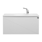 Тумба с раковиной Black&White Universe 90 см U918.900-2 glossy white