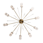 SL1401.303.10 Люстра подвесная ST-Luce Латунь/Латунь, Прозрачный E14 10*40W ЛЮМИНЕРА