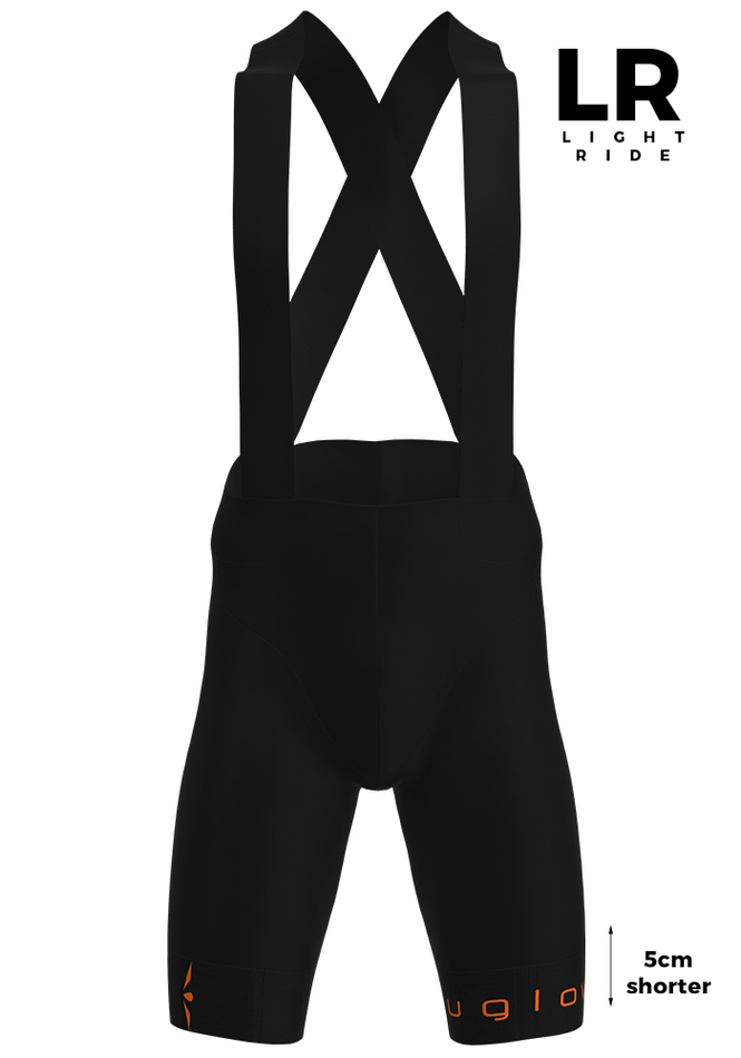ВЕЛОШОРТЫ МУЖСКИЕ ELITE LR – BIB SHORTS | BLACK ORANGE