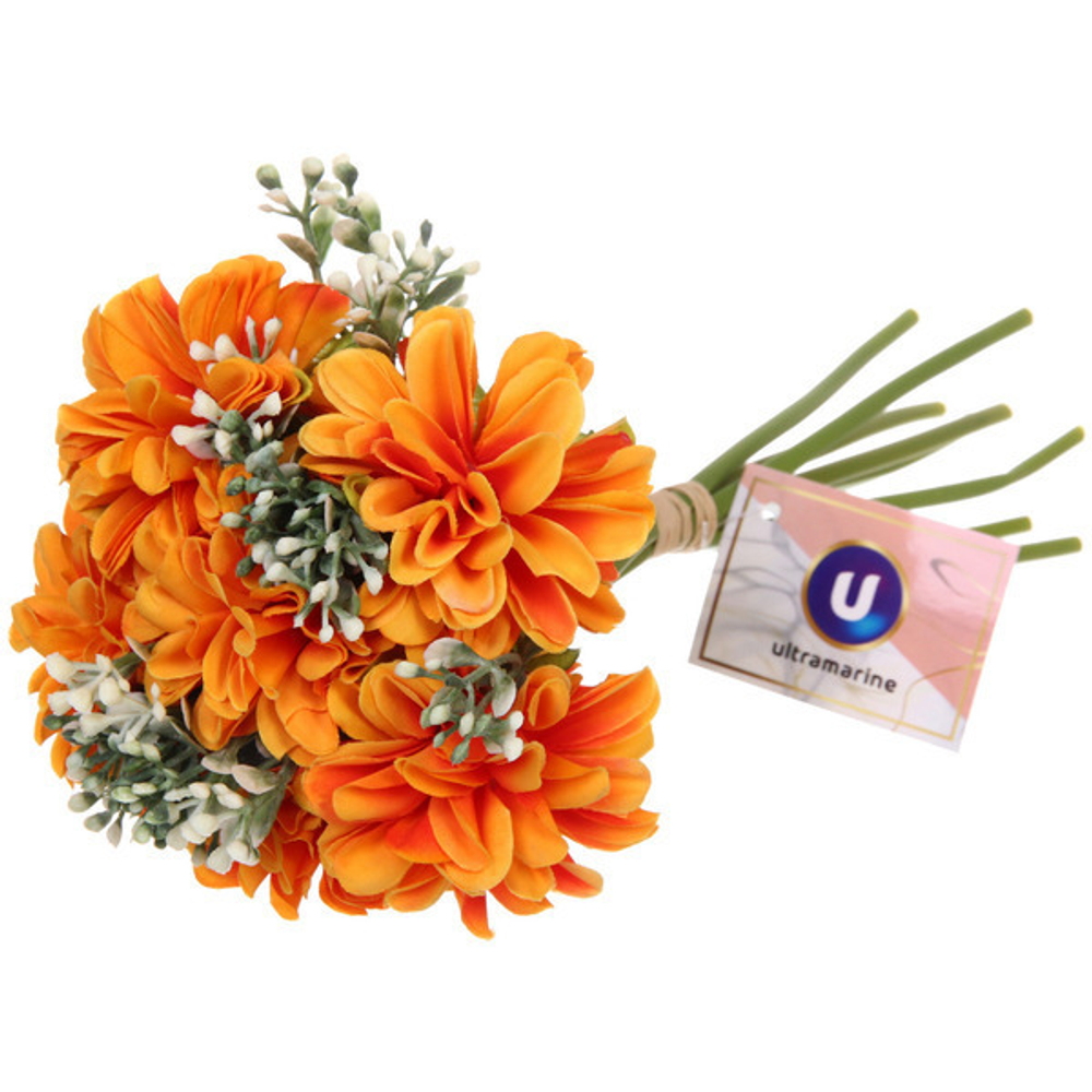 Цветочная композиция «Волшебная гортензия» 15*22см цвет оранжевый