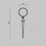 Наземный низкий светильник Maytoni Core O495FL-L25B3K