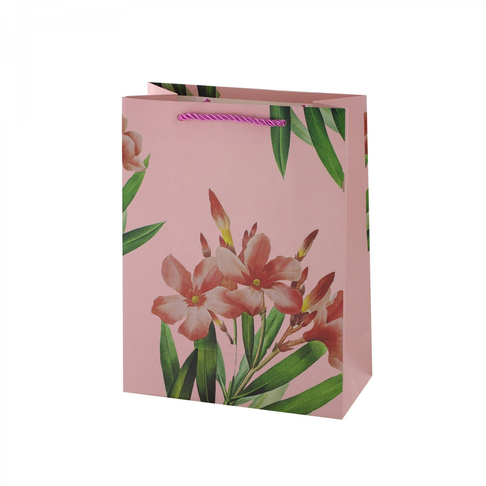 Пакет подарочный бумажный Alingar, (М) 18х24х8,5 см, вертикальный, "Весенние цветы", мат. ламинация, ассорти