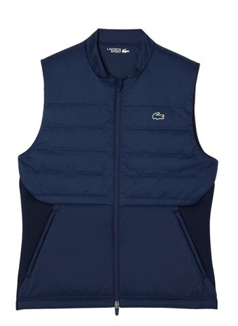 Мужская теннисная жилетка Lacoste Golf Quilted Vest - navy blue