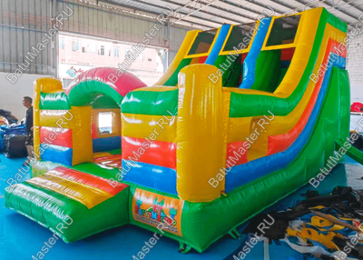 Надувной батут-горка "Славянский", без принт печати
