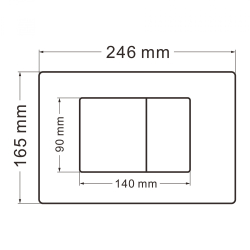 Кнопка смыва ABBER AC0120MMG золото матовое