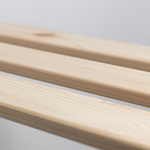 Стеллаж для рассады на подоконник деревянный 50 см, для игрушек и книг, в натуральной отделке