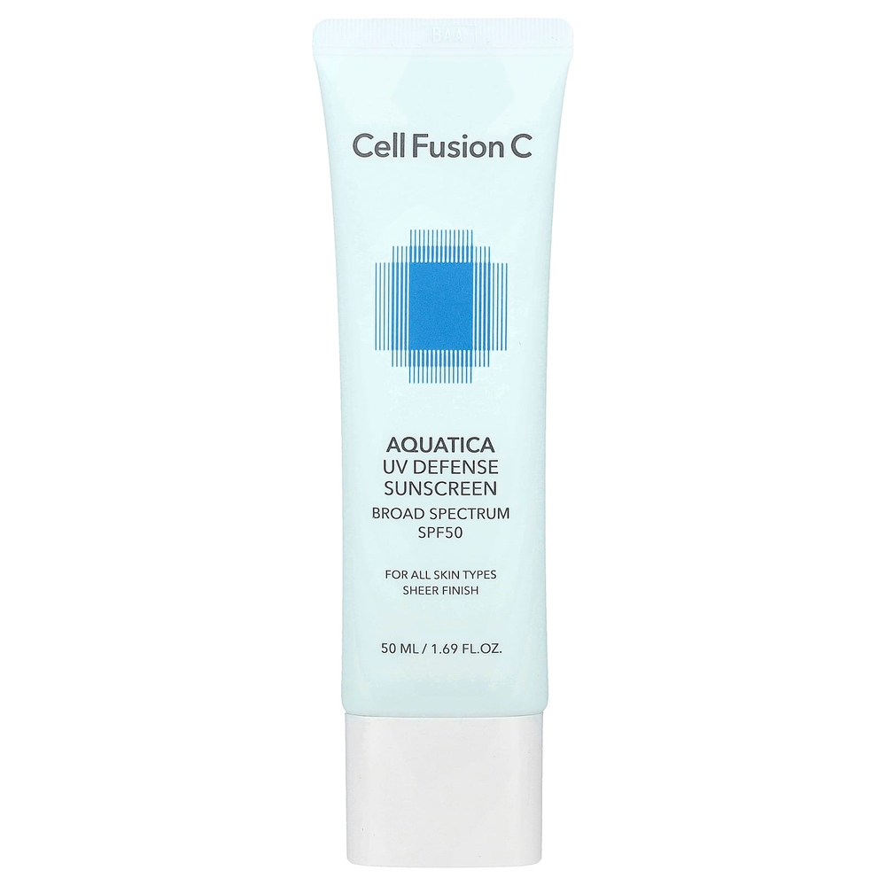 Cell Fusion C, Aquatica UV Defense, солнцезащитное средство для всех типов кожи, SPF 50, 50 мл (1,69 жидк. Унции)