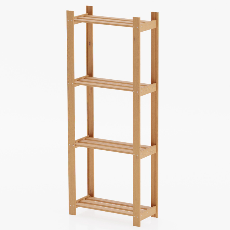 Стеллаж, 64х28х159, Альберт, напольный, напольный, деревянный, для игрушек и книг, на балкон и кухню, бейц, Ikea