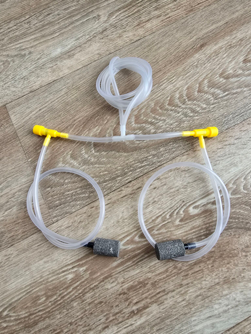 Набор для подключения аэратора к двум лоткам для гидропоники