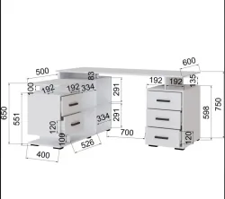 Компьютерный стол угловой СКМУ-3 (Дуб крафт золотой/белый) МФ Микон