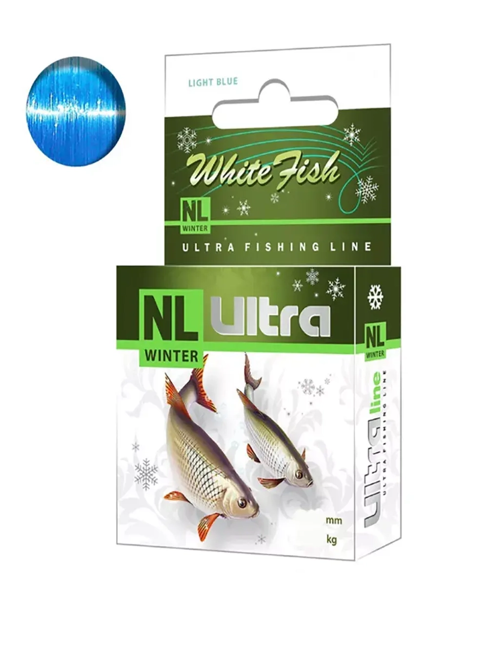Леска рыболовная зимняя NL ULTRA WHITE FISH 30m 0,14mm