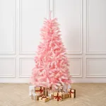 Искусственная розовая елка «Pink Charm» (ветки из пампасной травы) 210 см / 2,1 м