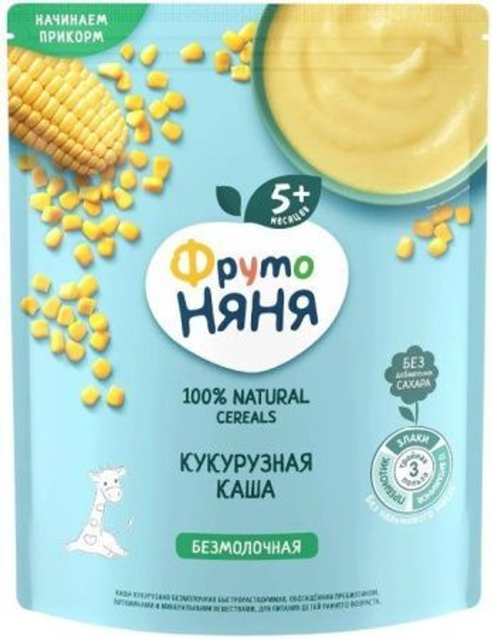 ФрутоНяня каша безмолочная кукурузная, 180 г