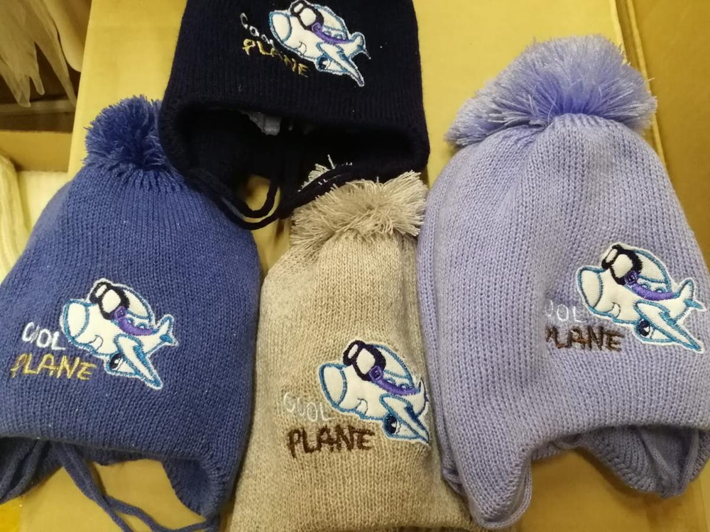 Шапка "Пилот" р.48, микс 0912