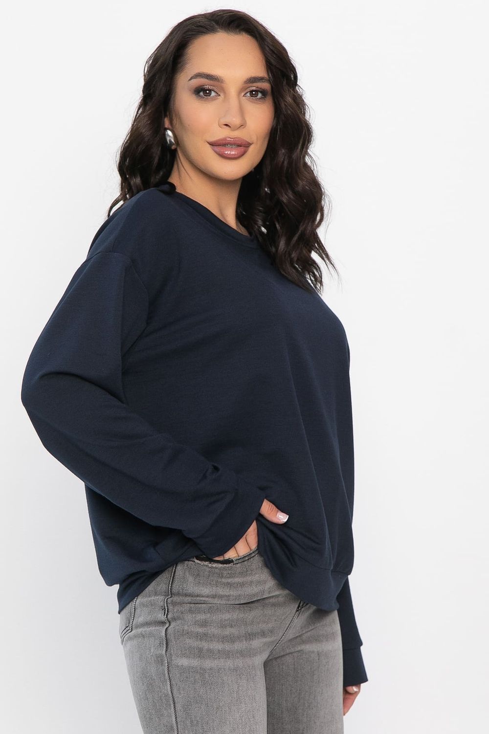 Свитшот Айрис (темно-синий) Б14568-25М LT Collection