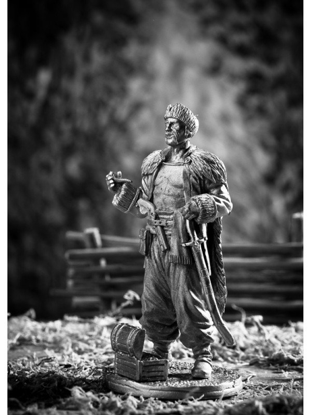 Фигурка из олова Атаман Запорожской сечи