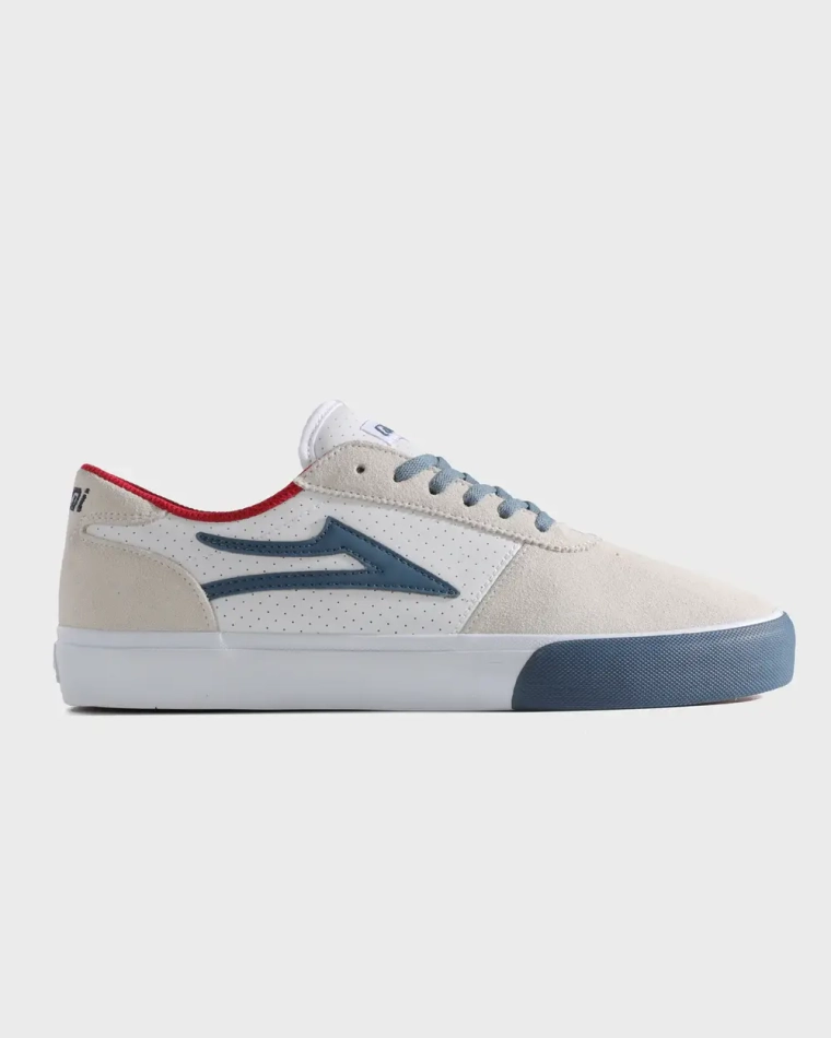 Кеды Manchester - White Suede Navy Perf (Q3-25)