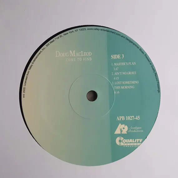 Doug MacLeod Charlie Musselwhite - Come To Find - Analogue Productions LP