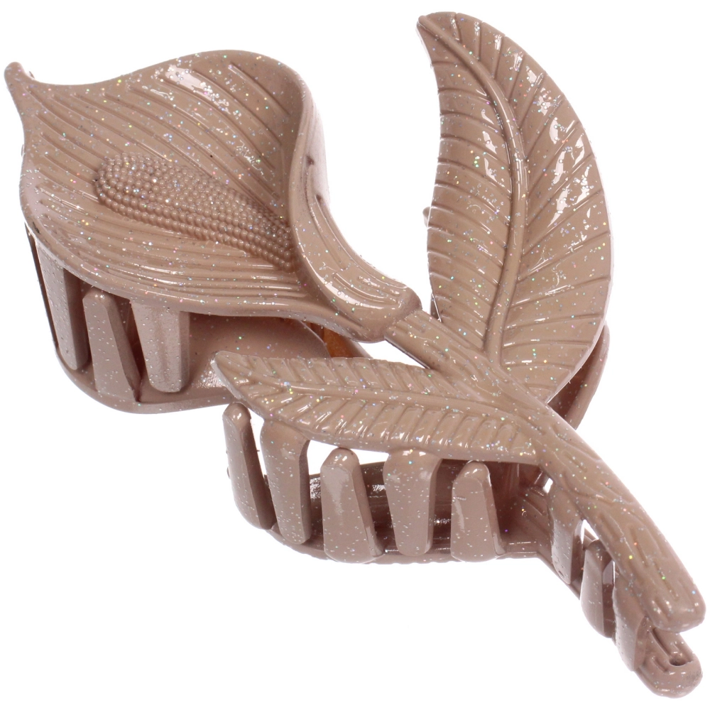 Заколка - краб для волос «AKS - SALVATORE», микс 6 цветов, цветок, 12*5,5см