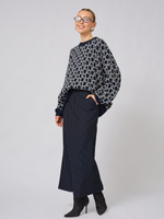 Джемпер оверсайз с логотипом "ML"