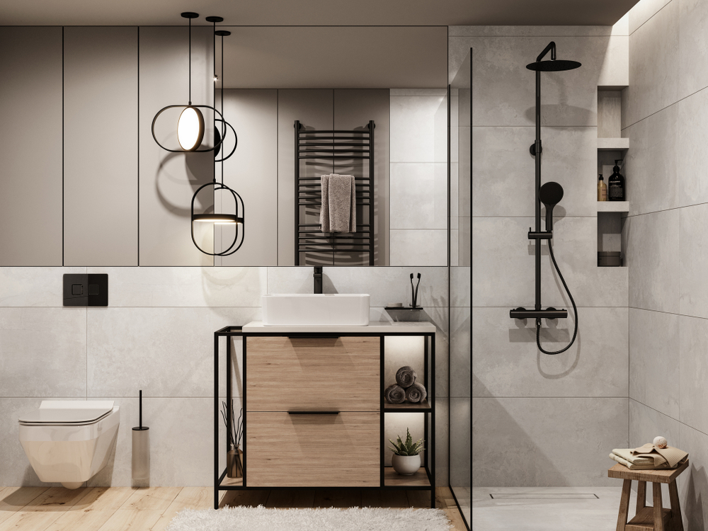 Глазурованный керамогранит Cersanit Balance 44.8x89.8 см 1.206 м² матовый цвет светло-серый