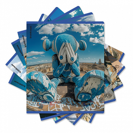 Тетрадь А5 48л кл. Erich Krause "Roof Toy" глянцевая ламинация MIX-PACK