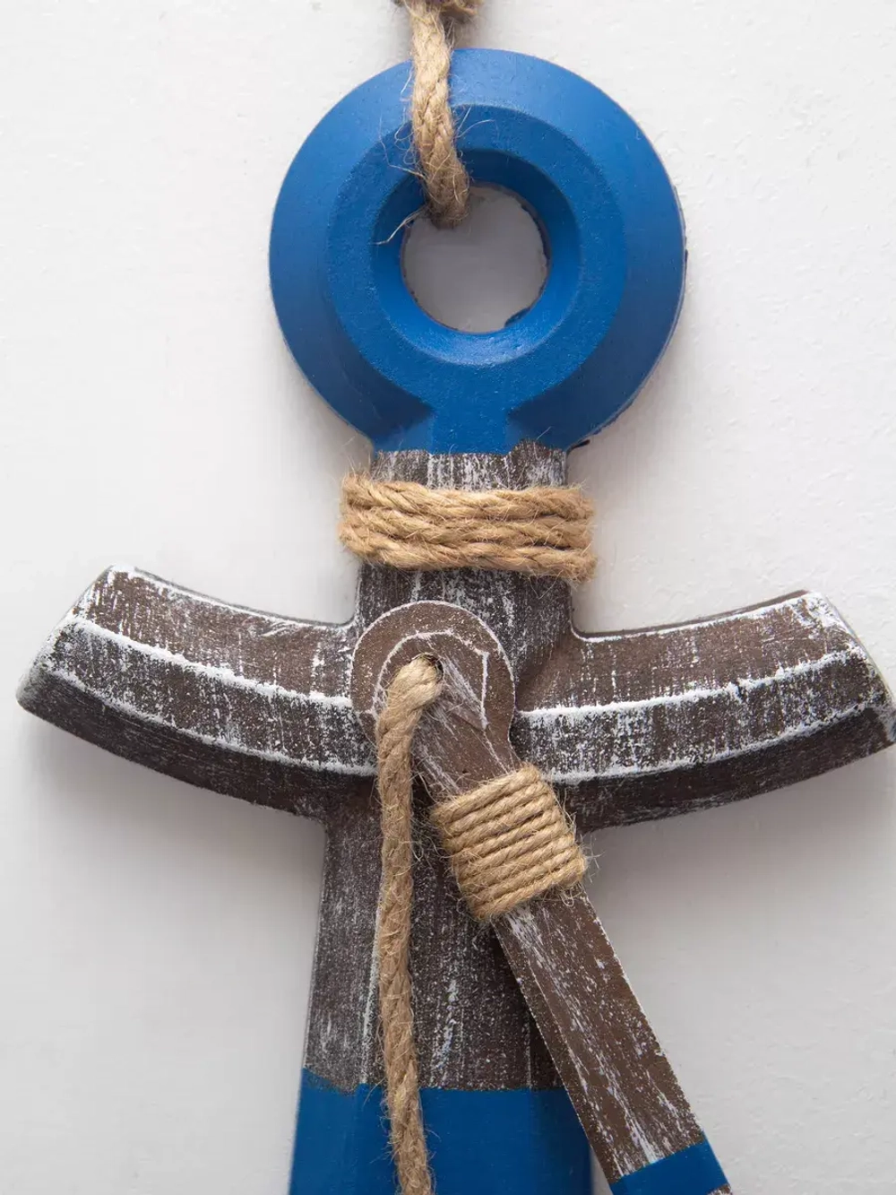 Декор на стену для интерьера "Якорь с канатом"
