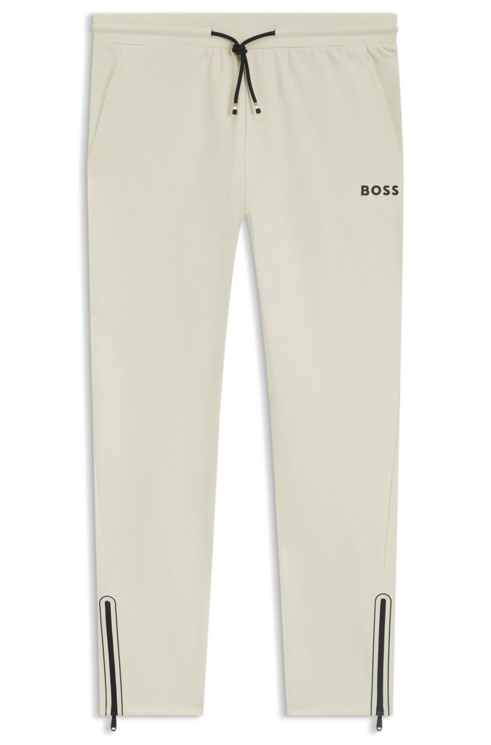 Теннисные брюки BOSS Active Stretch-Gabardine Bottoms With Thermoregulating Technology - open white