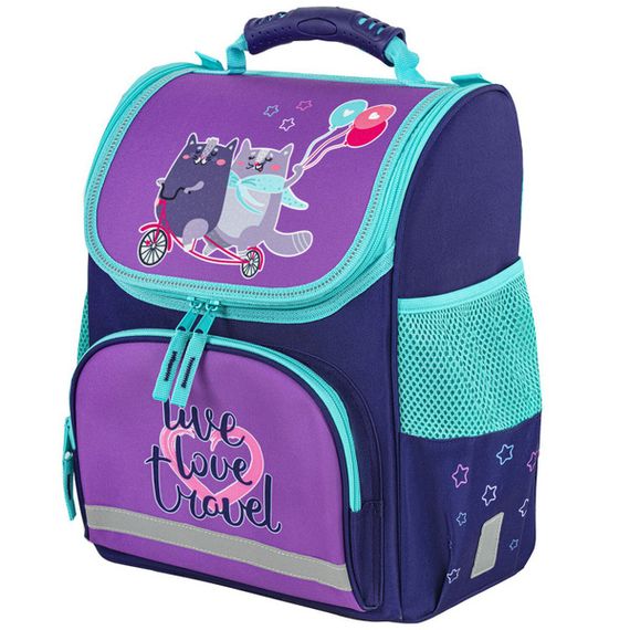 Çanta \ Bag \ Рюкзак Пифагор Basic &quot;Bike cats&quot;, 35*28*18 см