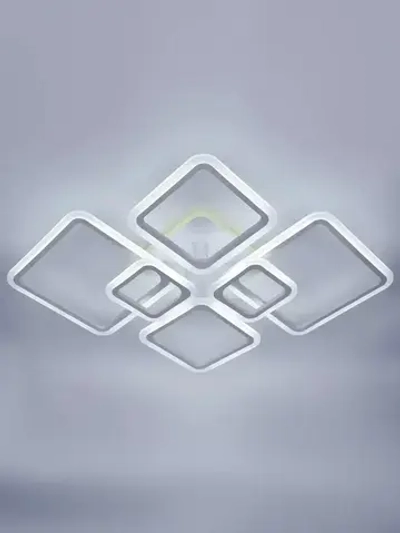 Люстра потолочная светодиодная с пультом ДУ Rivoli белая LED с RGB 180 Вт 3000 - 6000 К, светильник на кухню, в детскую, в спальню