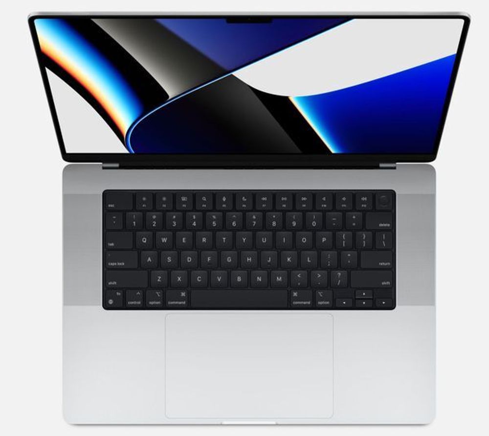 Ноутбук Apple MacBook Pro A2485, 16.2&amp;quot; (3456x2234) Retina XDR 120Гц/Apple M1 Pro/32ГБ/1ТБ SSD/M1 Pro 16-core GPU/MacOS/Английская клавиатура, серебристый [MK1F3LL/A]