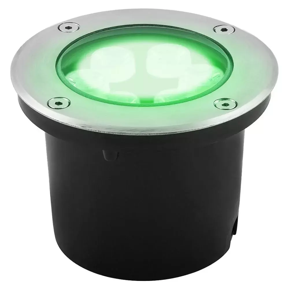 Светильник LED тротуарный (грунтовый) встраив. SP4112 6W зеленый 230V IP67 Feron